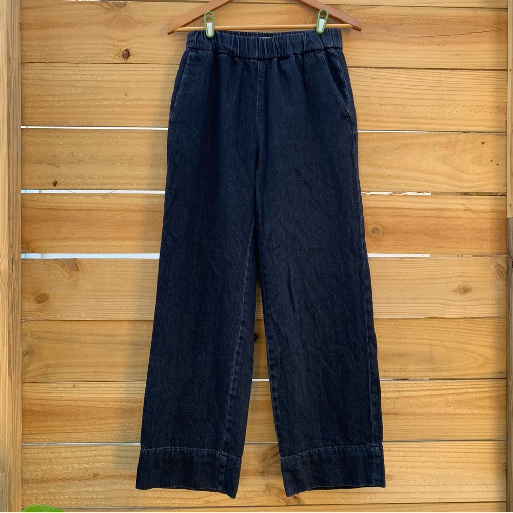 Everlane Dark Navy Wide-Leg Jeans